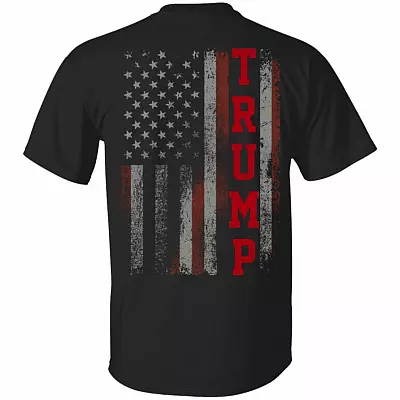 Trump Election 2020 Print On Back Plain Front T-shirt