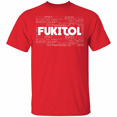 Funny Fukitol T-Shirt, Red, Unisex T-Shirt