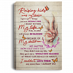 Raising Kids Was My Choice Wrapped Framed Canvas Prints - Unframed Poster