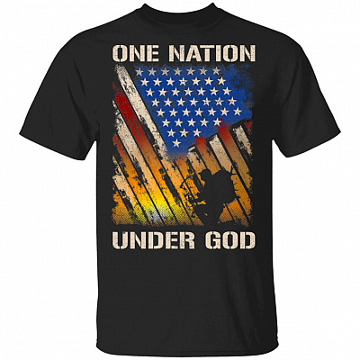 One Nation Under God T-Shirt - Funny Bow Hunting 2020 Shirt