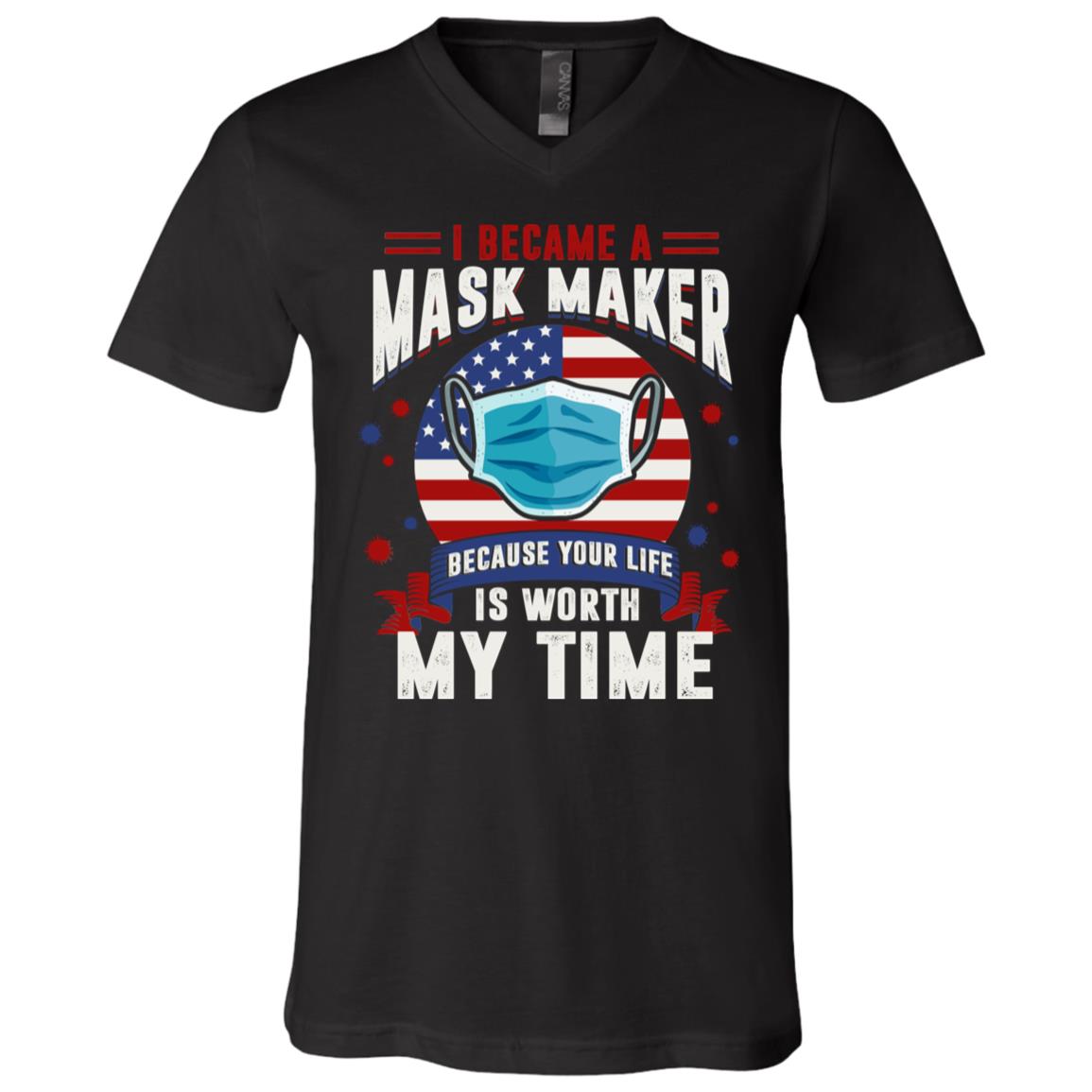T-Shirt V-Neck Template (Official), Black, V-Neck T-Shirt T-Shirt V-Neck Template (Official), Black, V-Neck T-Shirt