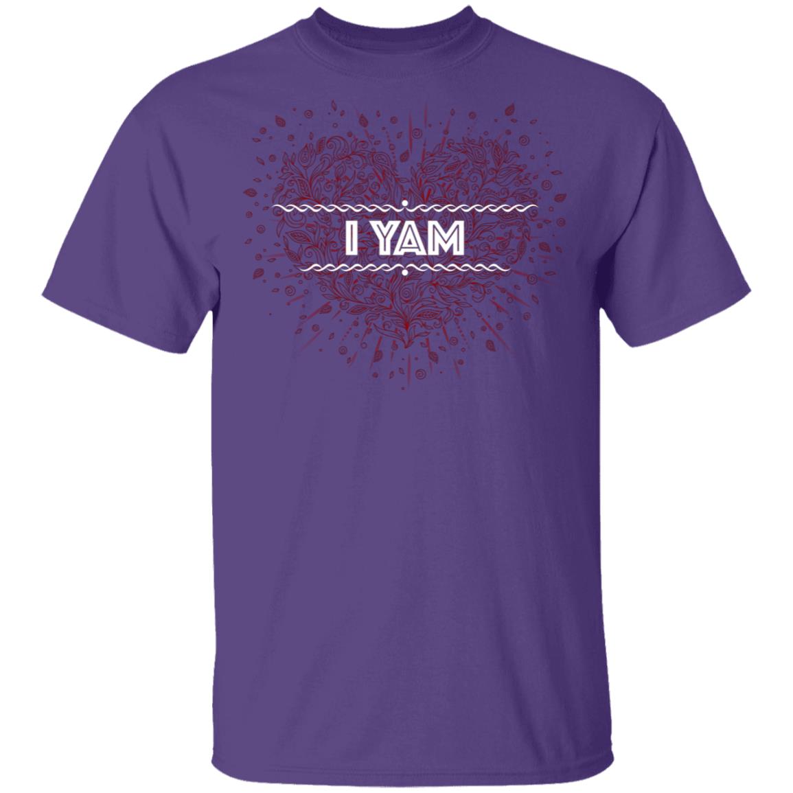 I Yam Couples - She's My Sweet Potato T-Shirt - Love You Forever Tee, Purple, Unisex T-Shirt