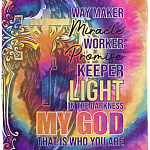 Way-Maker Miracle Worker Promise Keeper Light In The Darkness Fleece Blanket - Sherpa Blanket