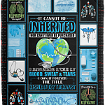 Respiratory Therapist It Cannot Be Inherited Nor Can It Ever Be Purchased Fleece Blanket - Sherpa Blanket