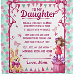 To My Daughter I Hugged This Soft Blanket I Squeezed It Really Tight Fleece Blanket - Sherpa Blanket