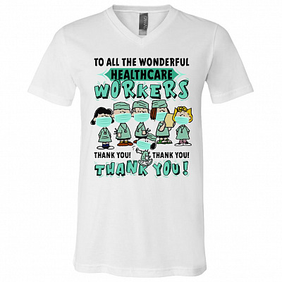 Thank You To All The Wonderful Heathcare Wokers Snop-py T-Shirt - V-Neck Shirt