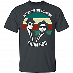 We're On The Mission from God T-Shirt - Vintage Shirt, Dark Heather, Unisex T-Shirt