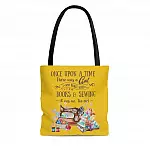 Once Upon A Time There Was A Girl Loved Book and Sewing All Over Print Tote Bag - Shoulder Bag