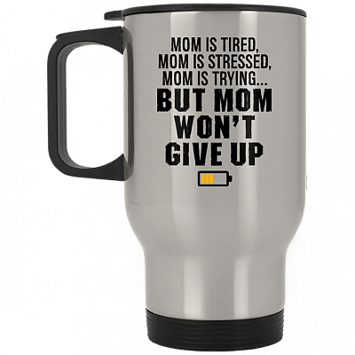 14 oz. Silver Travel Mug