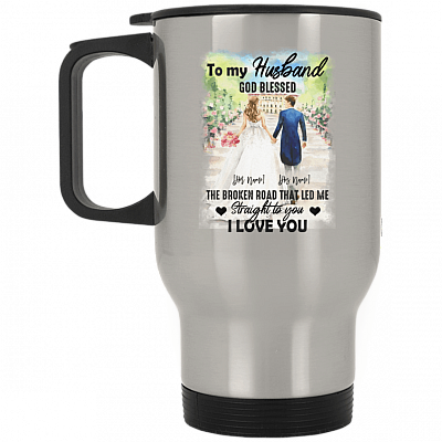 14 oz. Silver Travel Mug