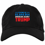 I'm One Of 65,844,954 Americans Against Trump Twill Cap - High-Profile Snapback Hat