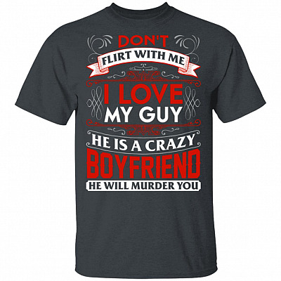 Alternative view of I Love My Crazy Boyfriend - Women's T-Shirt