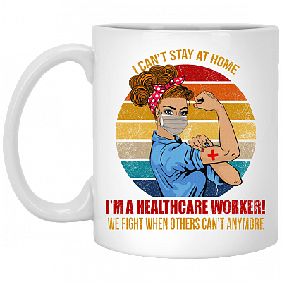 Stay Home Healthcare Ceramic Coffee Mug - Water Bottle - Color Changing Mug