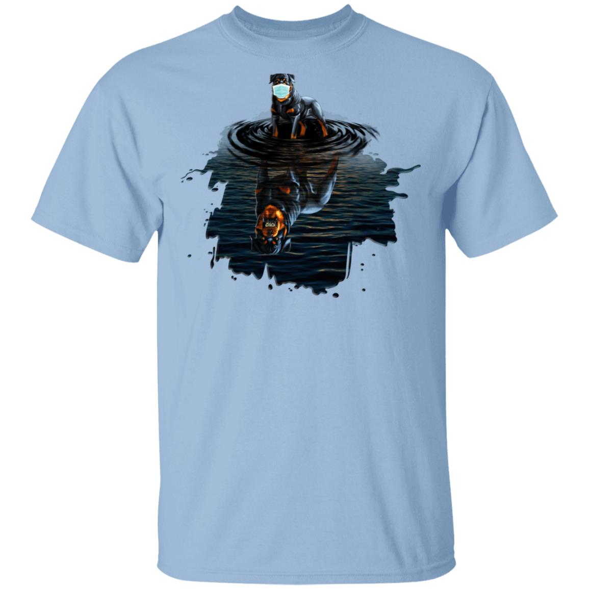Rottweiler Wearing Mask Anti Virus T-Shirt - Funny Rottweiler Quarantine Shirt, Light Blue, Unisex T-Shirt Rottweiler Wearing Mask Anti Virus T-Shirt - Funny Rottweiler Quarantine Shirt, Light Blue, Unisex T-Shirt