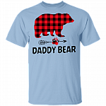 Daddy Bear Shirt - Family Shirts - Dad To Be Gifts, Light Blue, Unisex T-Shirt