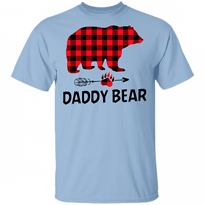 Daddy Bear Shirt - Family Shirts - Dad To Be Gifts, Light Blue, Unisex T-Shirt