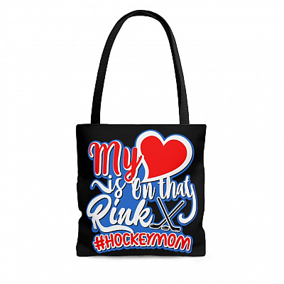 My Heart Is On That Rink - All Over Print Tote Bag - Shoulder Bag