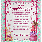 To My Granddaughter I Hugged This Soft Blanket I Squeezed It Really Tight Fleece Blanket - Sherpa Blanket