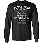 People Tend to Think I Will Forget the Crap Hoodie - Sweatshirt - Long Sleeve Shirt, Black, Long Sleeve