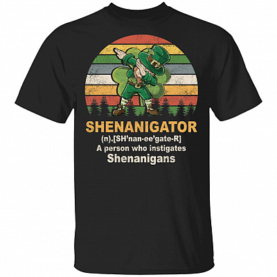 Shenanigator Dabbing Definition Vintage Retro T-Shirt