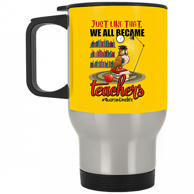 14 oz. Silver Travel Mug