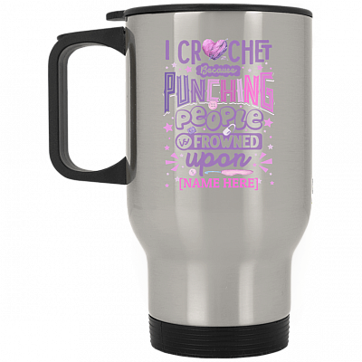 14 oz. Silver Travel Mug