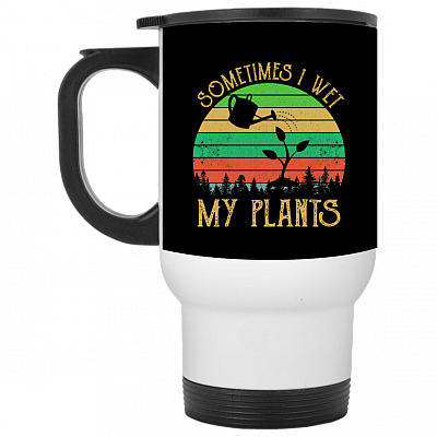 14 oz. White Travel Mug