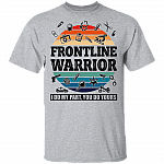 Frontline Warrior - I Do My Parts - You Do Yours T-Shirt - V Neck, Sport Grey, Unisex T-Shirt