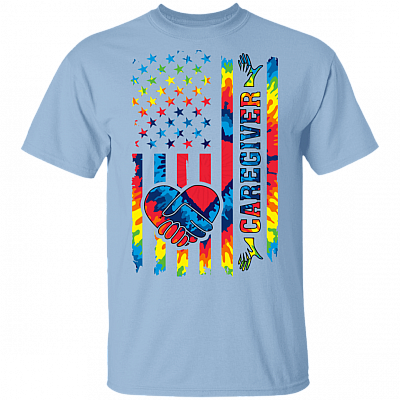 Proud Caregiver T-Shirt - Caregiver Essentials Gift Shirt, Light Blue, Unisex T-Shirt