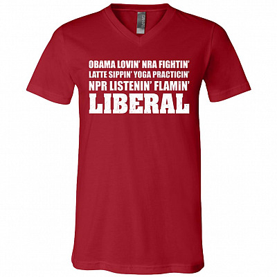 Alternative view of Obama Lovin' NRA Fightin' NPR Listenin' Flamin' Liberal T-Shirt