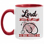 Lord Protect Our Nurses as They Protect-us Accent Mug