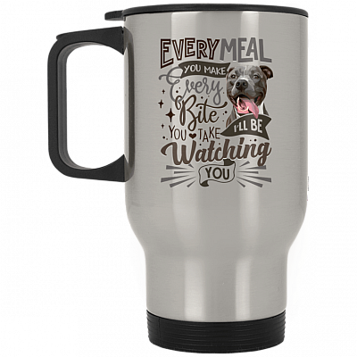 14 oz. Silver Travel Mug
