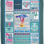Nurse It Cannot Be Inherited nor Can It Ever Be Purchased Fleece Blanket - Sherpa Blanket