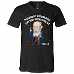 Thunderbolt and Lightning Very Very Frightening Me Galileo T-Shirt - V-Neck Shirt