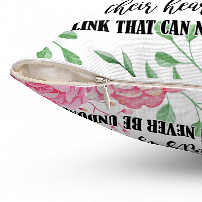 Alternative view of Mother and Daughter It's A Special Bond That Spreads The Years Decorative Pillow-Indoor Outdoor Cushion