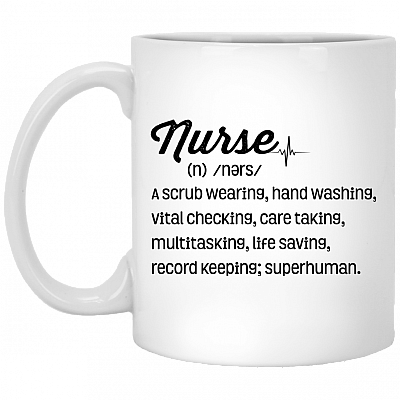 Nurse Definition Ceramic Coffee Mug - Water Bottle