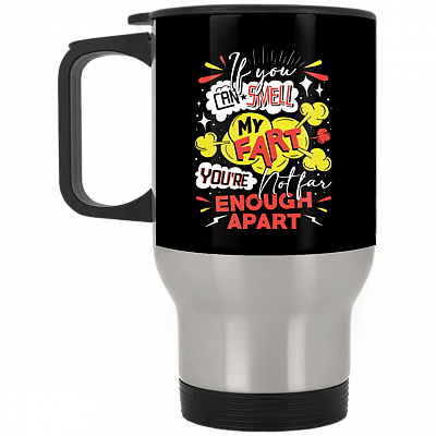 14 oz. Silver Travel Mug