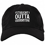 Straight Outta Quarantine Twill Cap - High-Profile Snapback Hat - Trucker Hat