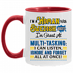 I'm a Woman with Swedish Roo-ts Accent Mug