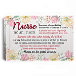 Nurse Someone Who Dedicated Themself Gallery Wrapped Framed Canvas Prints - Unframed Poster