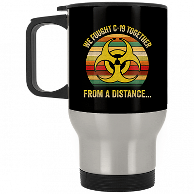 14 oz. Silver Travel Mug