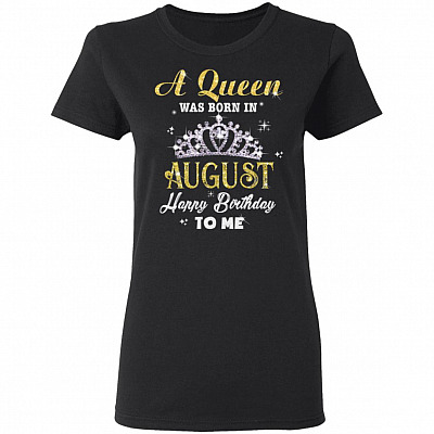 A Queen was Born in August Happy Birthday to Me Premium Ladies T-Shirt - Ladies Triblend Dolman Sleeve T-Shirt
