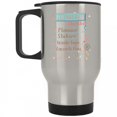 14 oz. Silver Travel Mug