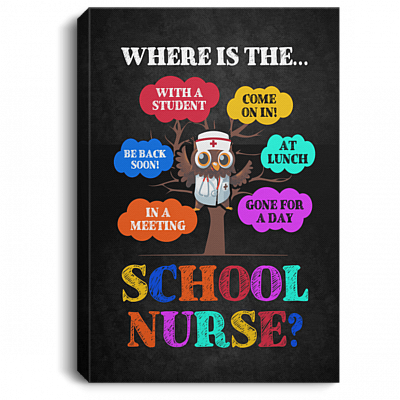 School Nurse Office Wrapped Framed Canvas - Unframed Poster - Prints School Office Decor Wall Art