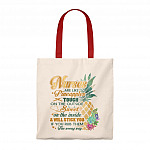 Nurses Are Like Pineapples Tote Bag - Nurse Shoulder Bag - Reusable Grocery Shopping Bag