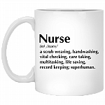 Definition Meaning Nurse Ceramic Coffee Mug - Nurse Appreciation Gifts Mug