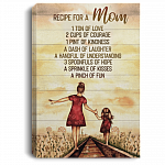 Recipe Of A Mom Gallery Wrapped Framed Canvas Prints - Unframed Poster