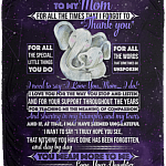 To My Mom for All the Times That I Forgot to Thank You Fleece Blanket - Premium Sherpa Blanket - Woven Blanket