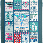 It Cannot Be Inherited Nor Can It Ever Be Purchased Fleece Blanket - Premium Sherpa Blanket -Woven Blanket- Registered Nurse 2020 Blanket