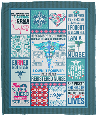 It Cannot Be Inherited Nor Can It Ever Be Purchased Fleece Blanket - Premium Sherpa Blanket -Woven Blanket- Registered Nurse 2020 Blanket